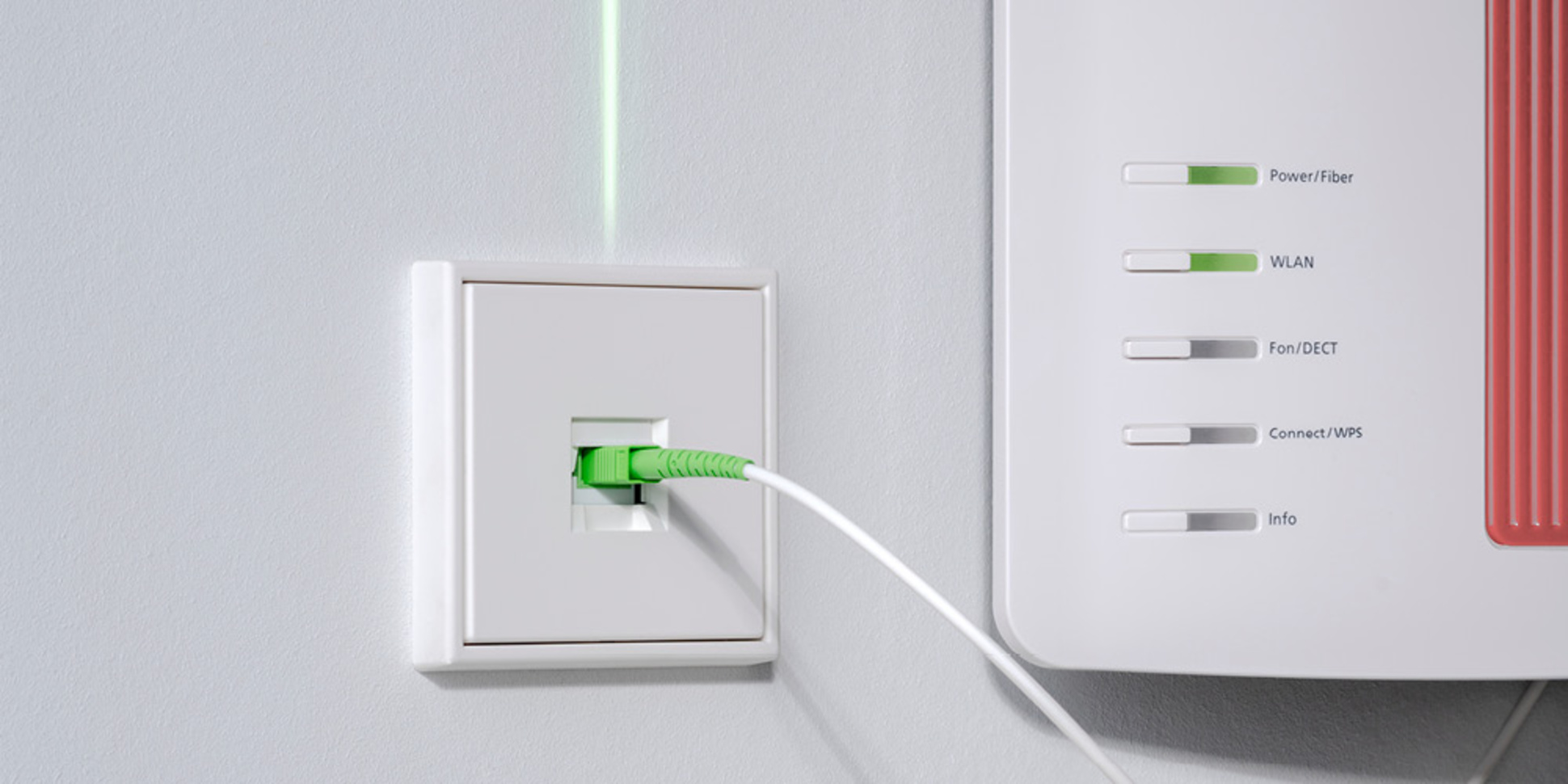 Die neuen Glasfaser-Anschlussdosen bei Elektro Noßner in Schnaittenbach